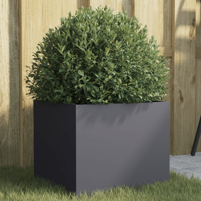 vidaXL Planter Anthracite 32x30x29 cm Cold-rolled Steel