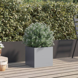 vidaXL Planter Silver 32x30x29 cm Galvanised Steel