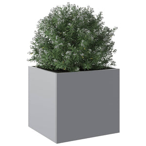 vidaXL Planter Silver 32x30x29 cm Galvanised Steel