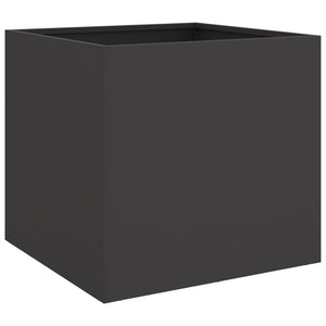 vidaXL Planter Black 42x40x39 cm Steel