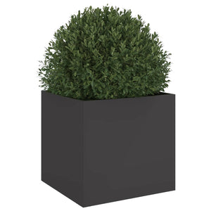 vidaXL Planter Black 42x40x39 cm Steel