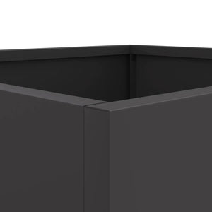 vidaXL Planter Black 42x40x39 cm Steel