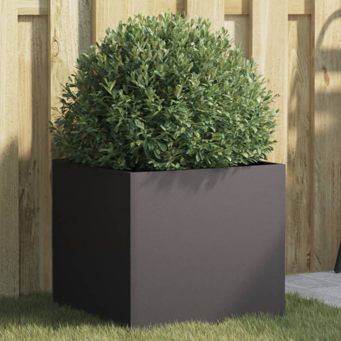 vidaXL Planter Black 42x40x39 cm Steel