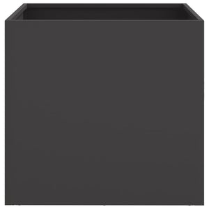 vidaXL Planters 2 pcs Black 42x40x39 cm Steel