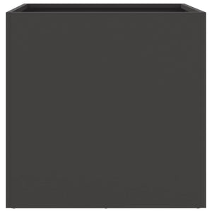 vidaXL Planters 2 pcs Black 42x40x39 cm Steel