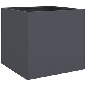 vidaXL Planters 2 pcs Anthracite 42x40x39 cm Steel