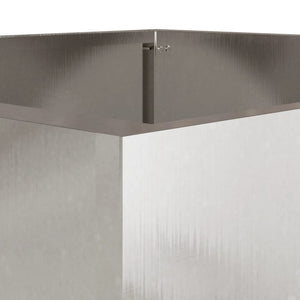 vidaXL Planter Silver 42x40x39 cm Stainless Steel