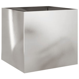 vidaXL Planters 2 pcs Silver 42x40x39 cm Stainless Steel