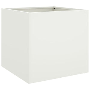 vidaXL Planter White 49x47x46 cm Steel