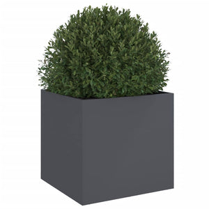 vidaXL Planter Anthracite 49x47x46 cm Cold-rolled Steel