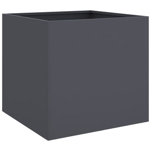 vidaXL Planters 2 pcs Anthracite 49x47x46 cm Cold-rolled Steel