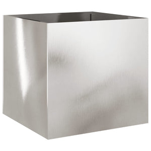 vidaXL Planters 2 pcs Silver 49x47x46 cm Stainless Steel