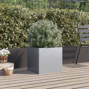 vidaXL Planter Silver 49x47x46 cm Galvanised Steel