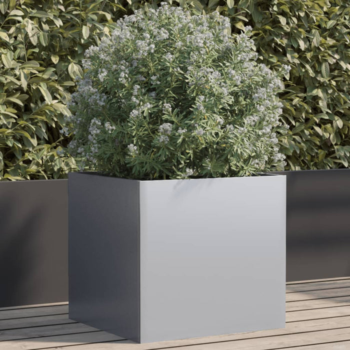 vidaXL Planter Silver 49x47x46 cm Galvanised Steel