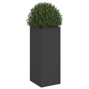 vidaXL Planter Black 32x29x75 cm Steel