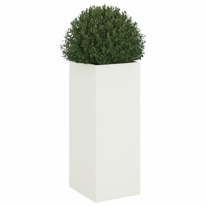 vidaXL Planter White 32x29x75 cm Steel