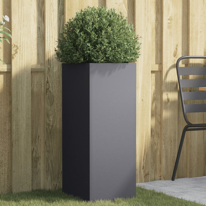 vidaXL Planter Anthracite 32x29x75 cm Steel