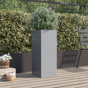 vidaXL Planter Silver 32x29x75 cm Galvanised Steel