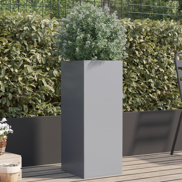 vidaXL Planter Silver 32x29x75 cm Galvanised Steel