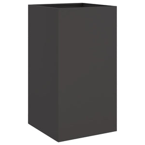 vidaXL Planter Black 42x38x75 cm Steel