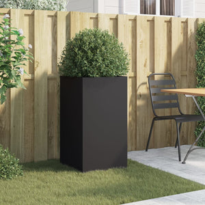 vidaXL Planter Black 42x38x75 cm Steel