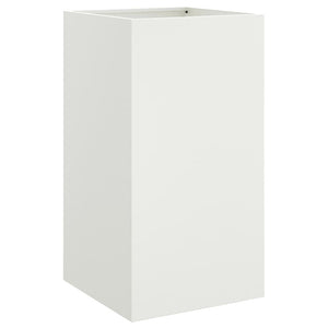 vidaXL Planter White 42x38x75 cm Cold-rolled Steel