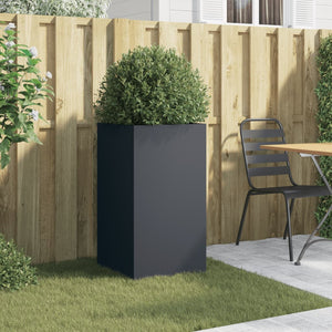 vidaXL Planter Anthracite 42x38x75 cm Steel