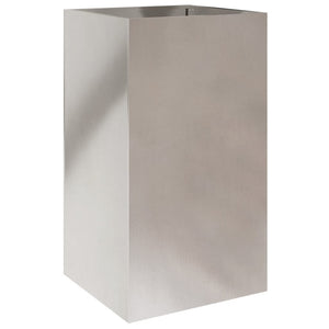 vidaXL Planter Silver 42x38x75 cm Stainless Steel