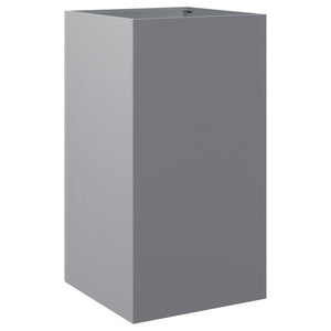 vidaXL Planter Silver 42x38x75 cm Galvanised Steel