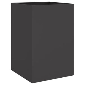 vidaXL Planter Black 52x48x75 cm Steel