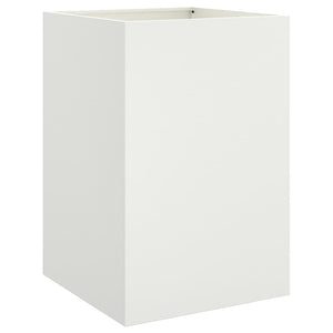 vidaXL Planter White 52x48x75 cm Cold-rolled Steel