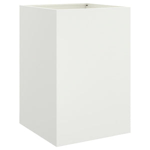 vidaXL Planter White 52x48x75 cm Cold-rolled Steel