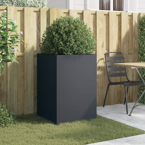 vidaXL Planter Anthracite 52x48x75 cm Cold-rolled Steel