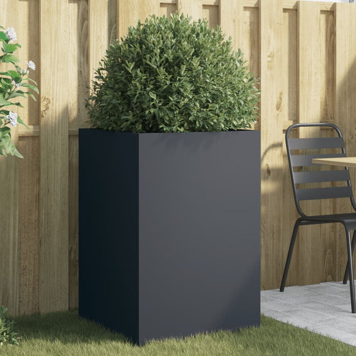 vidaXL Planter Anthracite 52x48x75 cm Cold-rolled Steel