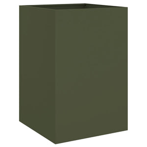 vidaXL Planter Olive Green 52x48x75 cm Cold-rolled Steel