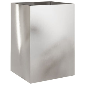 vidaXL Planter Silver 52x48x75 cm Stainless Steel