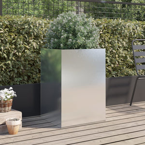 vidaXL Planter Silver 52x48x75 cm Stainless Steel