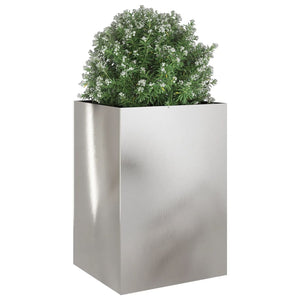 vidaXL Planter Silver 52x48x75 cm Stainless Steel