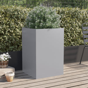 vidaXL Planter Silver 52x48x75 cm Galvanised Steel