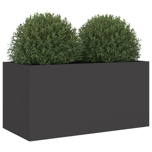 vidaXL Planter Black 62x30x29 cm Steel