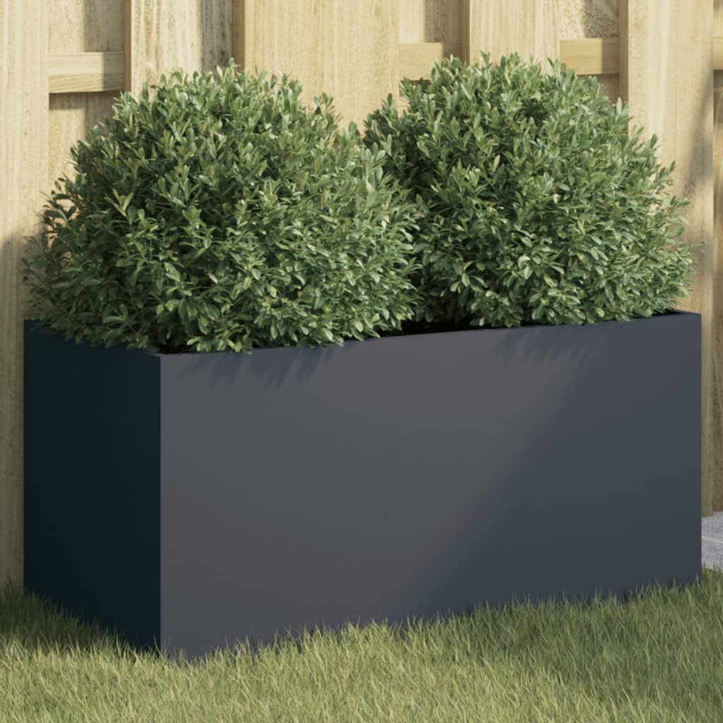 vidaXL Planter Anthracite 62x30x29 cm Steel