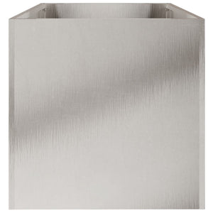 vidaXL Planter Silver 62x30x29 cm Stainless Steel