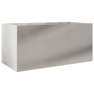 vidaXL Planter Silver 62x30x29 cm Stainless Steel