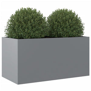 vidaXL Planter Silver 62x30x29 cm Galvanised Steel