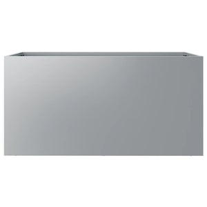 vidaXL Planter Silver 62x30x29 cm Galvanised Steel