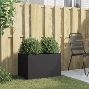 vidaXL Planter Black 62x40x39 cm Steel