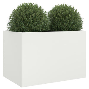 vidaXL Planter White 62x40x39 cm Steel