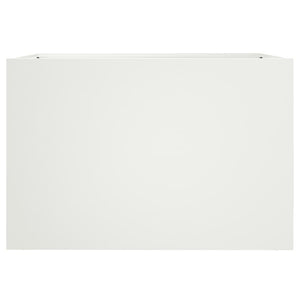 vidaXL Planter White 62x40x39 cm Steel