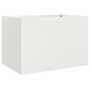 vidaXL Planter White 62x40x39 cm Steel