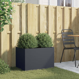 vidaXL Planter Anthracite 62x40x39 cm Steel